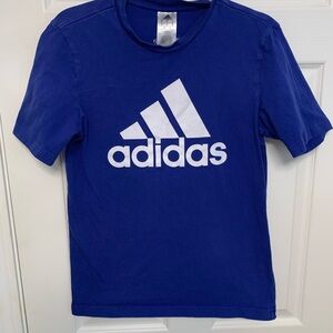 adidas Blue Short Sleeve Tee. Size small